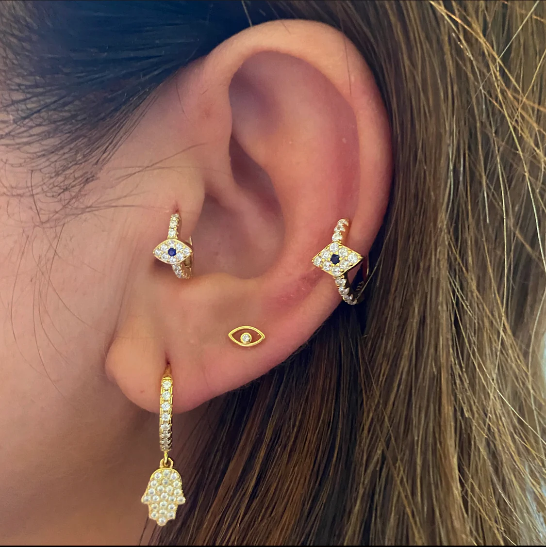 Evie Ear Cuff in Gold - Image 3